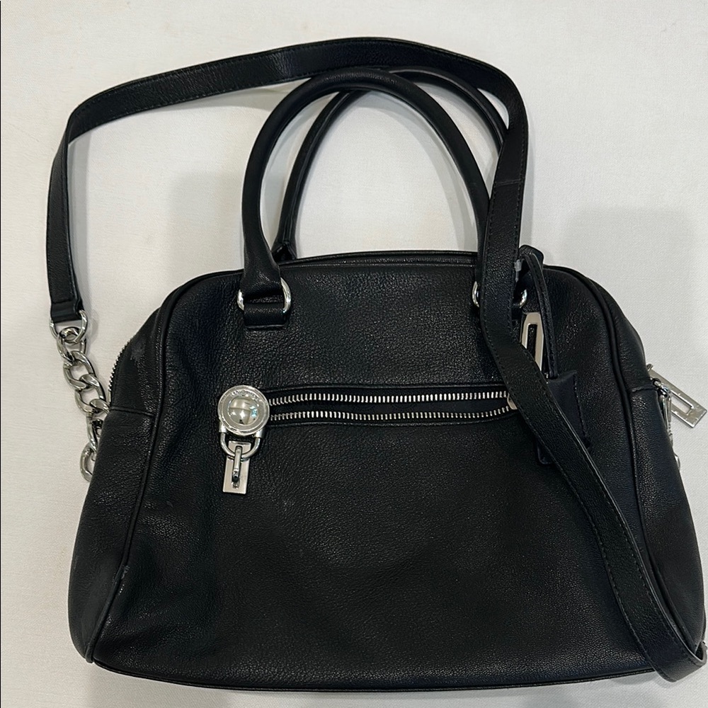 Elegant Black Leather Handbag